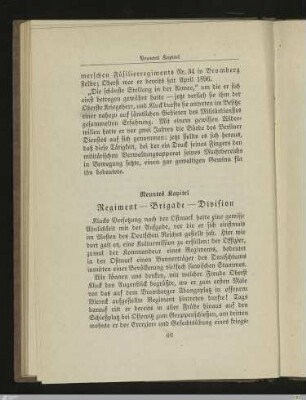 9. Kapitel: Regiment - Brigade - Division