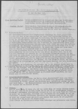 Großerlach mit Neufürstenhütte: Visitationsbericht mit Pfarrbericht 1948