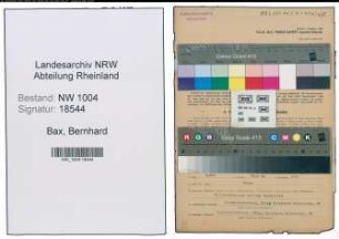 Entnazifizierung Bernhard Bax , geb. 21.11.1883 (Bootsfuehrer)