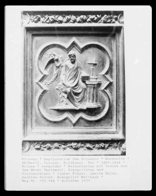 Nordtür — Kirchenväter und Evangelisten — Heiliger Matthäus