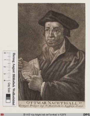 Bildnis Othmar Luscinius (eig. Nachtgall od. Nachtigall)