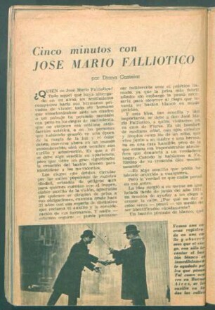 Cinco minutos con José Mario Falliotico
