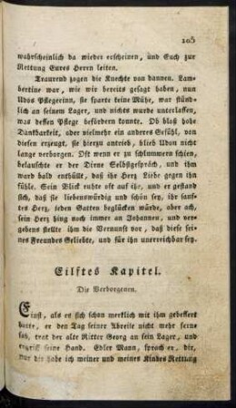 Eilftes Kapitel. Die Verborgenen.