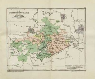 Die Wettinischen Lande bei der Teilung 1485