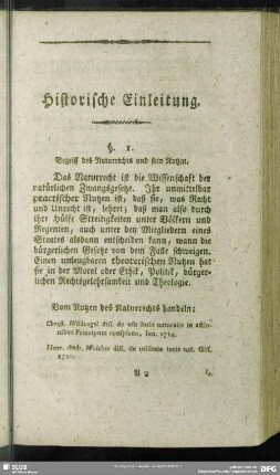 Historische Einleitung