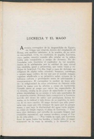 Lucrecia y el Mago