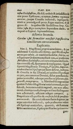Assertio secunda. [...] circa Conciliorum convocationem.