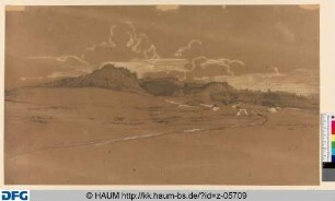 Landschaftsstudie des Regenstein - Gesamtansicht