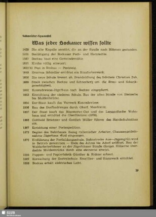 Was jeder Bockauer wissen sollte