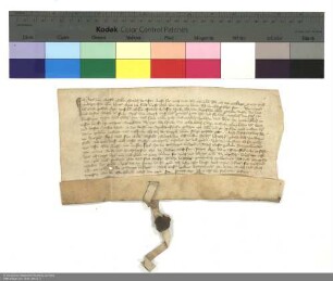 Revers Apels von Borsch bezüglich seiner Verpflichtung als Burgmann auf der Burg Fischberg durch Heinrich [von Kranlucken], Abt von Fulda