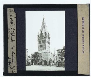 Soest, St.-Patrokli-Dom : Außenansicht von SW, Turm