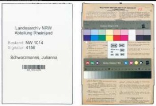 Entnazifizierung Julianna Schwarzmanns , geb. 05.06.1911 ()