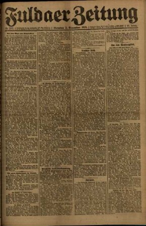 Ausgabe vom Dienstag, den 02. Dezember 1919.