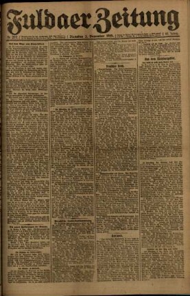 Ausgabe vom Dienstag, den 02. Dezember 1919.