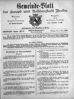 1895,13: No. 13, 31. März 1895