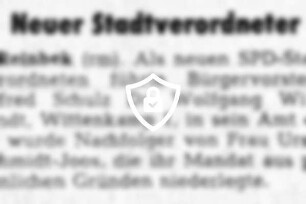Neuer Stadtverordneter