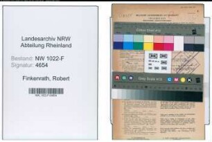 Entnazifizierung Robert Finkenrath , geb. 19.10.1901 (Lehrer)
