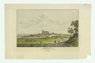 Ulm vom Sudwesten. Um 1817