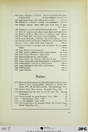 Bücher (Nr. 1008-1028)
