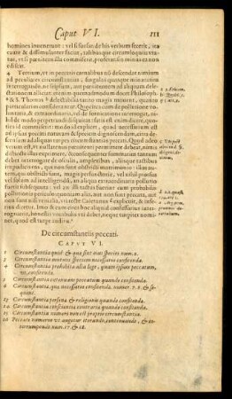 De circumstantiis peccati. Caput VI.