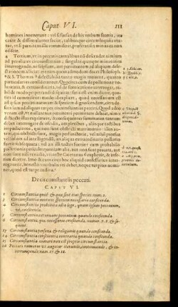 De circumstantiis peccati. Caput VI.