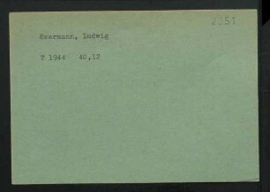 Heermann, Ludwig