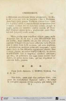 Caput Jovis Ammonis. Koino. Silphium