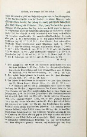 467-469 [Rezension] Missiaen, Berthold, Der Kampf um das Glück im modernen Wirtschaftsleben