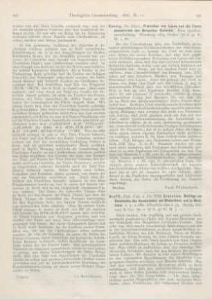 292 [Rezension] Koenig, Dietr., Ptolomäus von Lucca und die Flores chronicorum des Bernardus Guidonis. Eine Quellenuntersuchung