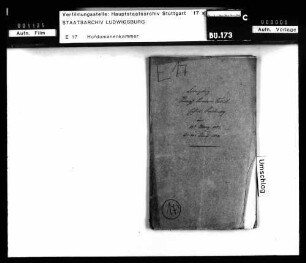 Kassenrechnung 1822/23