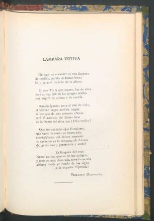 Lámpara votiva