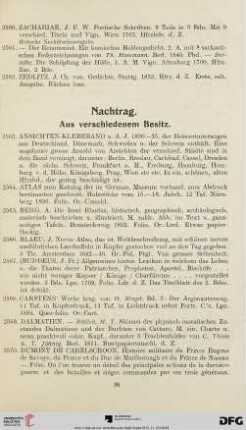 Nachtrag. Aus verschiedenem Besitz (Nr. 2563-2615)