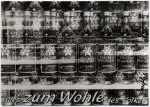 Postkarte mit witzigem Foto und Spruch zur DDR