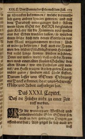 573-585, Das XXXI. Capitel.