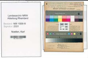 Entnazifizierung Karl Noellen , geb. 03.09.1887 (Landwirt)