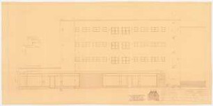 Siedlung Attilahöhe, Berlin-Tempelhof: Aufriss Straßenseite Arnulfstraße 1:50