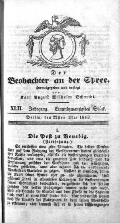 21. Stueck, 22. Mai 1843