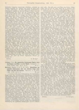 87-88 [Rezension] Lindner, Theodor, Die sogenannten Schenkungen Pippins, Karls des Grossen und Ottos I. an die Päpste