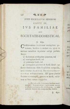 Caput IV. Ius familiae seu societatis domesticae.