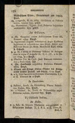 256-263, F) Historia Italia. - G) Historia Daniae et Norwegiae.