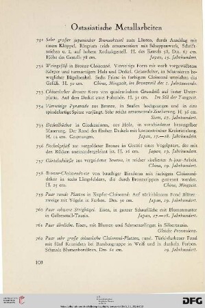 Ostasiatische Metallarbeiten (Nr. 751-762)