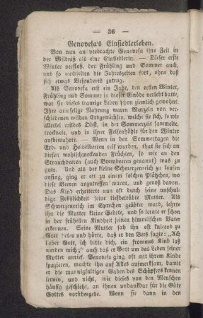 Genovefa's Einsiedlerleben.