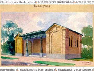 Beichel, Friedrich. Hauptfriedhof Wartehalle