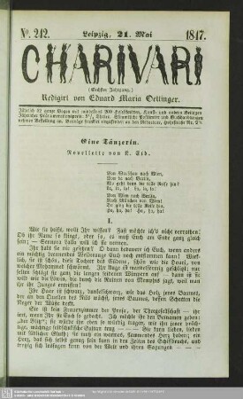 Eine Tänzerin - Novellette