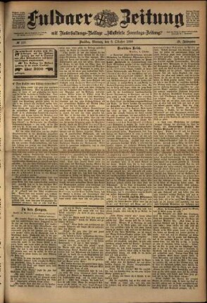 Ausgabe vom Montag, den 03. Oktober 1898.