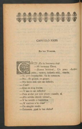 Capítulo XXXII - En los Viveros.