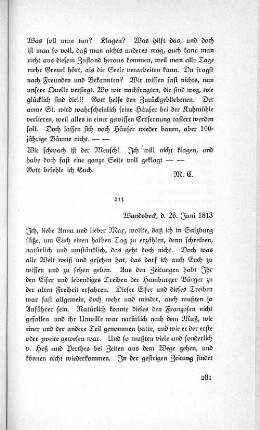 213 Wandsbeck, d. 26. Juni 1813