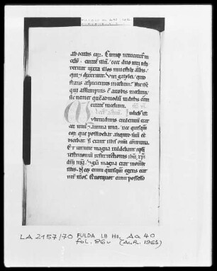 Epistolar — Initialen AL?, Folio 86verso