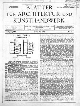 No. 5, Mai 1906