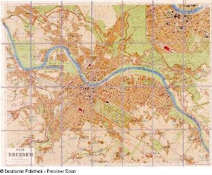 Plan von Dresden, um 1927 (ca. 1:15 000)